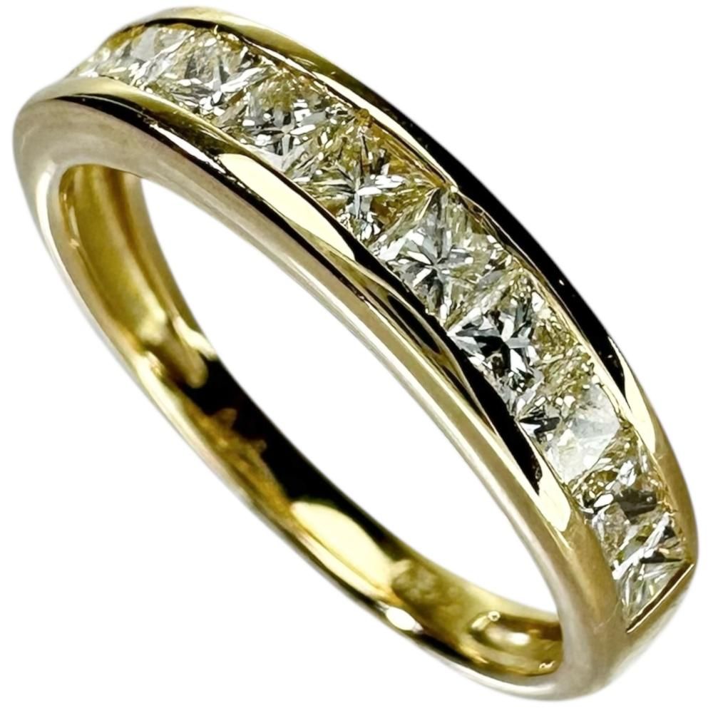 5.5号 ハーフサークル ピンキー ダイヤモンド 0.53ct リング・指輪 K18  