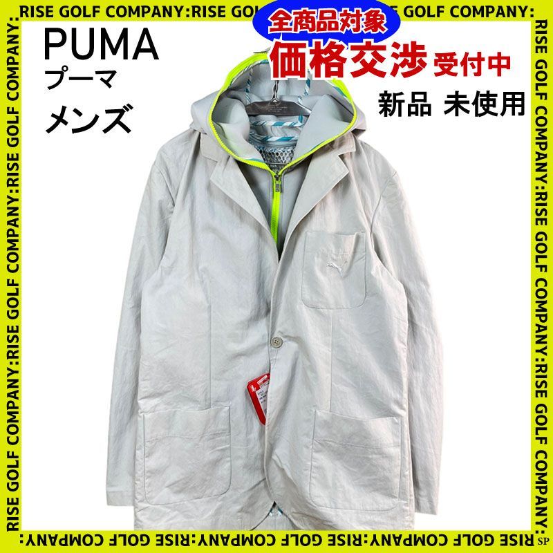 新品】PUMA プーマ 2Way ジャケット パーカー 取り外し可能 グレー XL