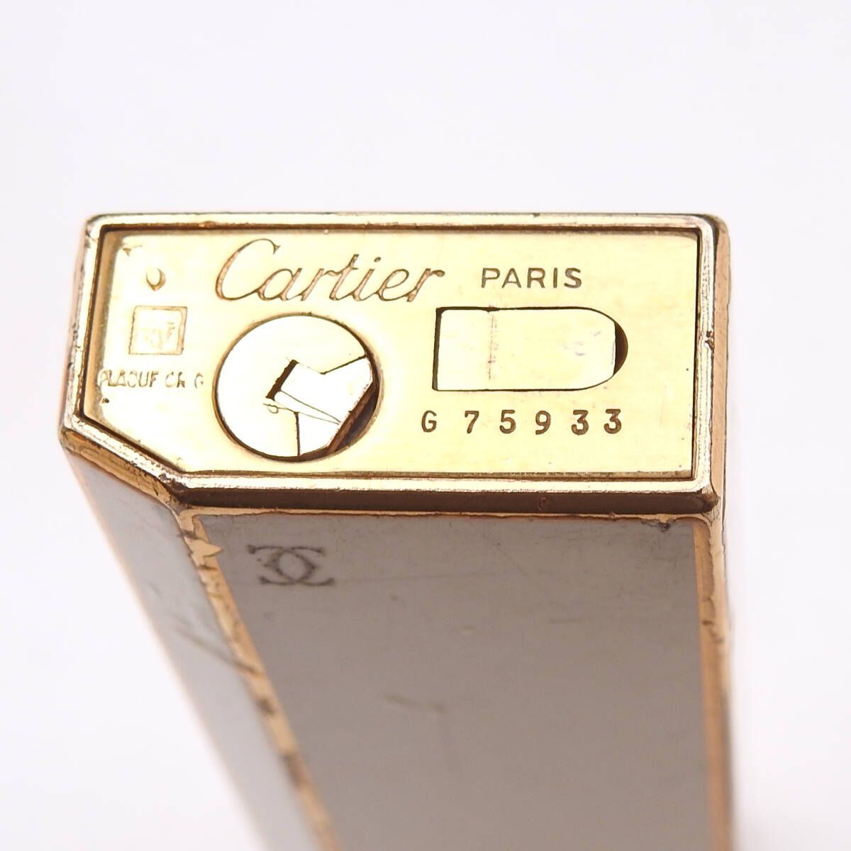 ガスライター ゴールド×ホワイト