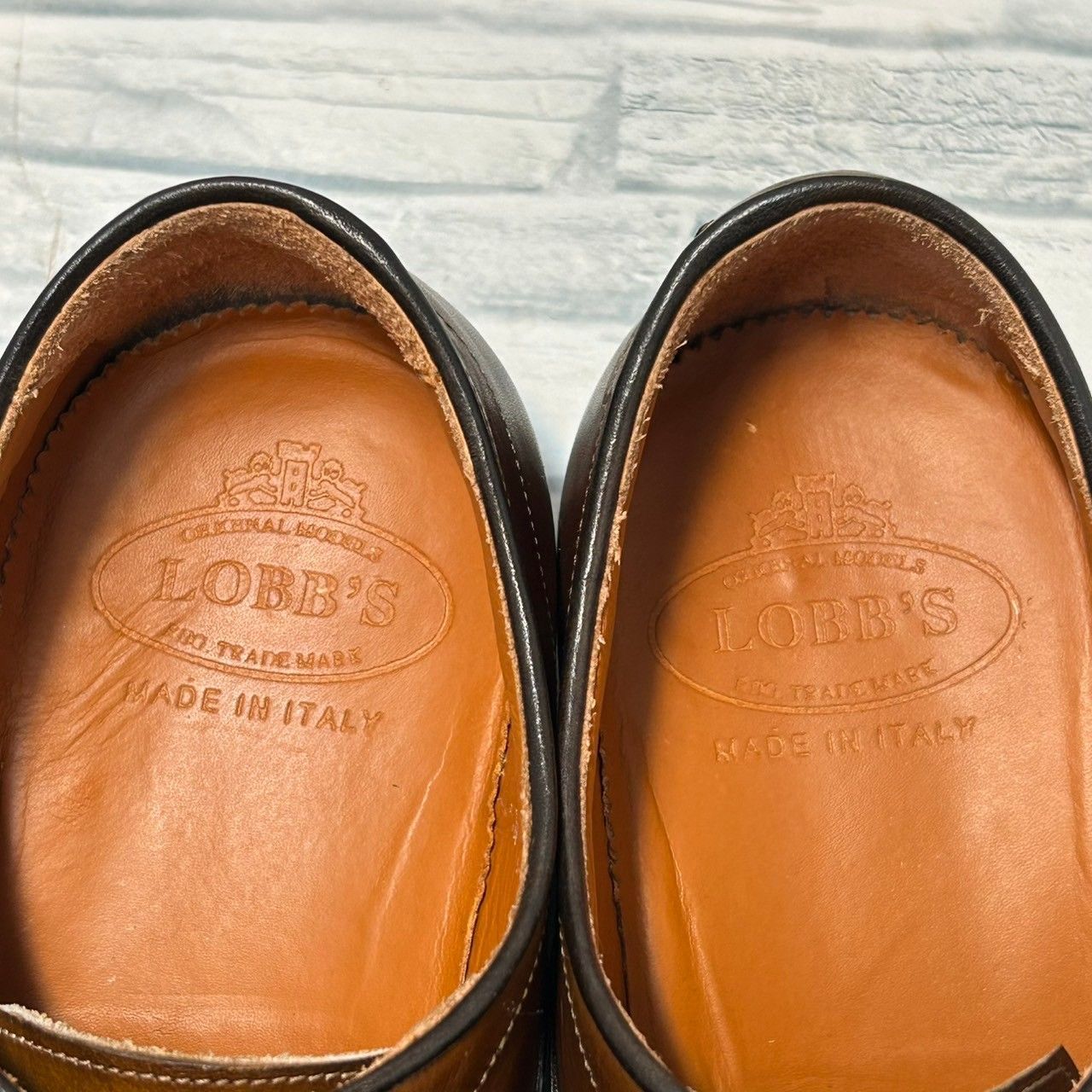  LOBB’S ドレスシューズ ストレートチップ ブラウン レザー 38 24㎝ ドレス ビジネスシューズ ブーツ 革靴