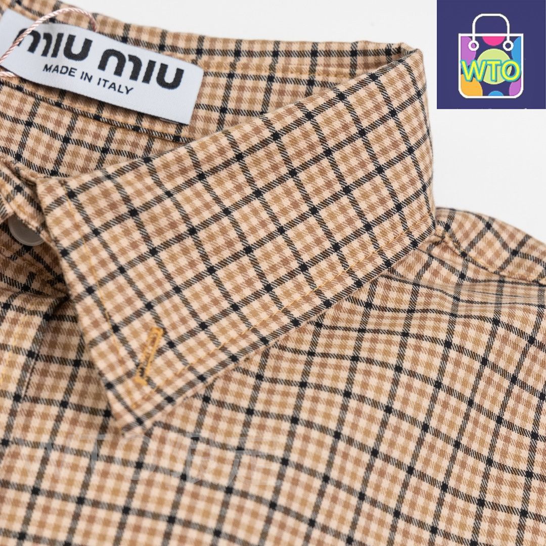 イエローチェック シャツ