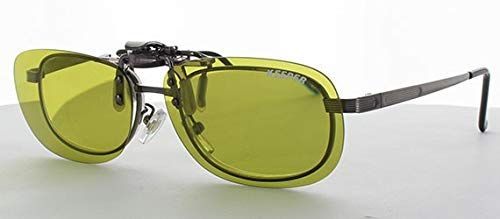 - UVカット ギラツキ防止 偏光レンズ 跳ね上げ 運転用 キーパー オリーブ クリップオン ラウンドM KEEPER メガネの上から サングラス 9324-05