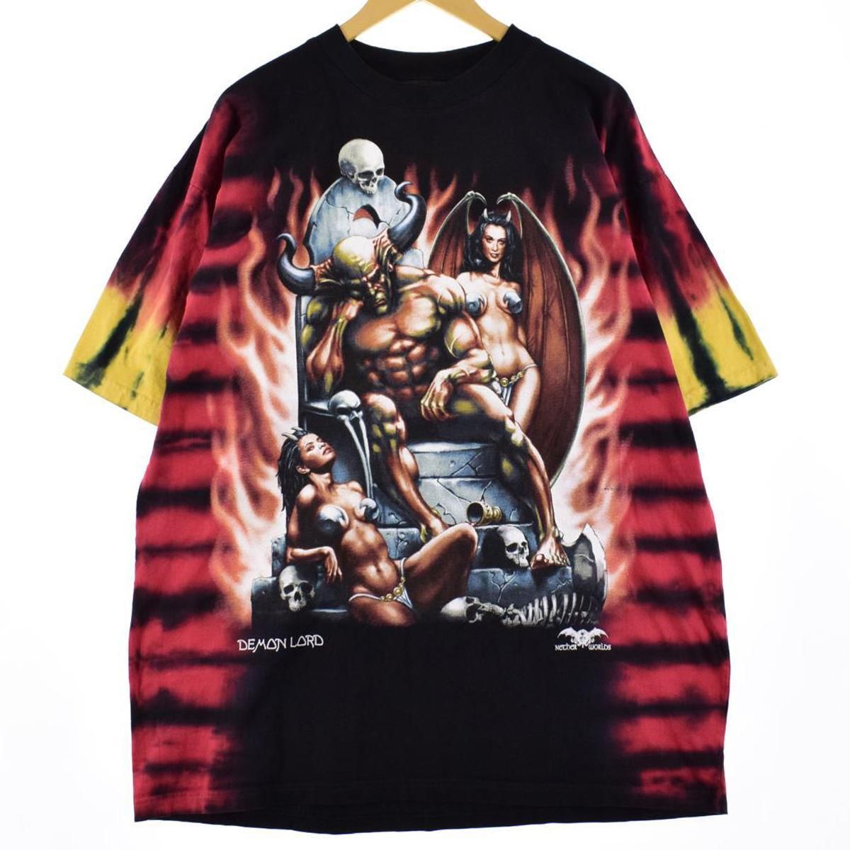 古着 PLANET EARTH タイダイ柄 Demon Lord プリントTシャツ メンズXXL/eaa264675 - メルカリ