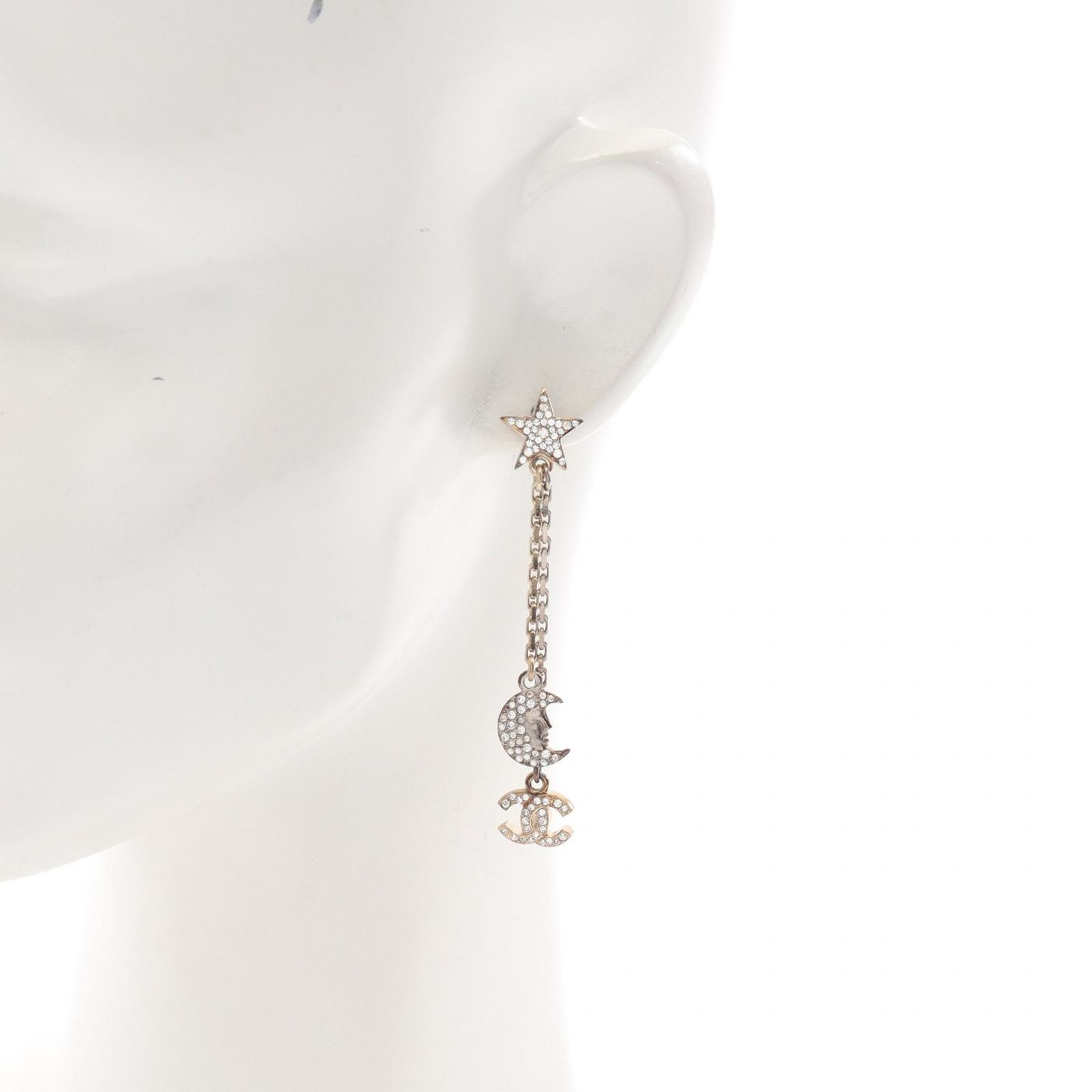 CHANEL シャネル ピアス ココマーク ムーン スター (片耳のみ) 楽天