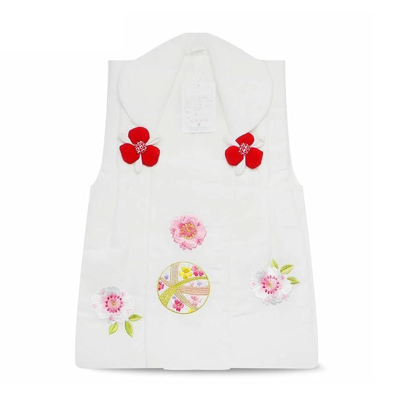 NISHIORI 被布コート 3歳 女の子 単品 花ひめ 豪華な刺繍 七五三 WHITE 1