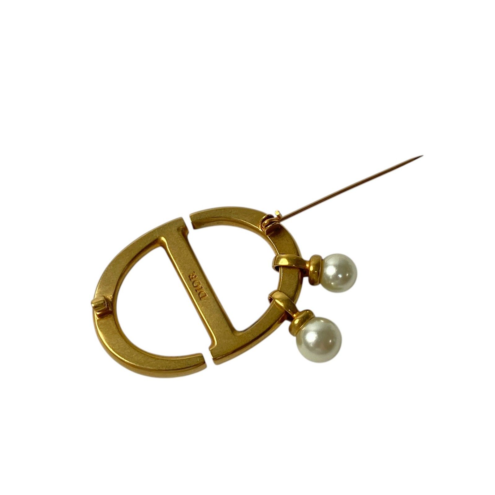 ディオール DIOR レディース CDロゴ ブローチ フェイクパール - メルカリ