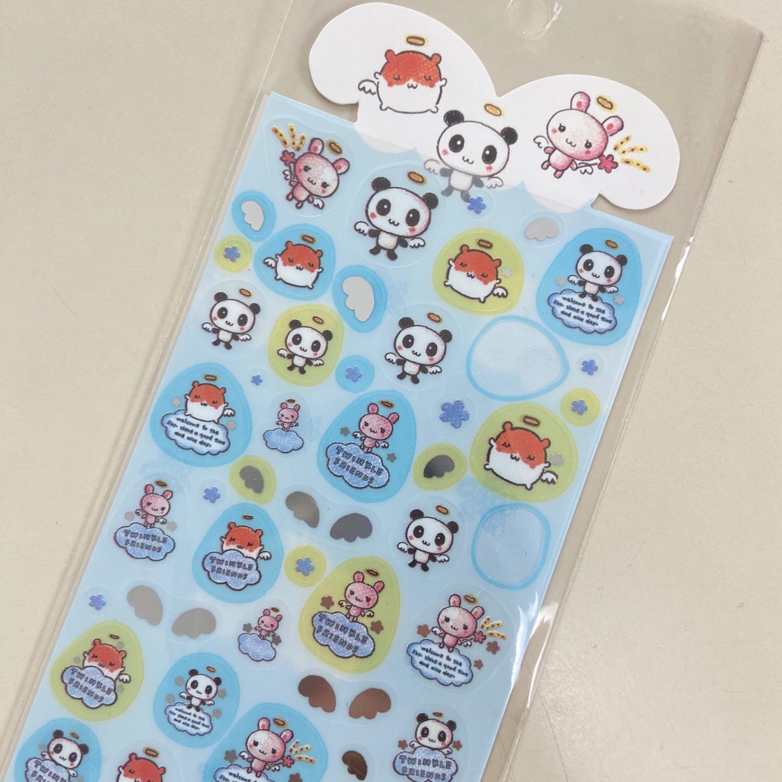 トゥインクルフレンズ 平成レトロ シール パンダ うさちゃん ハム