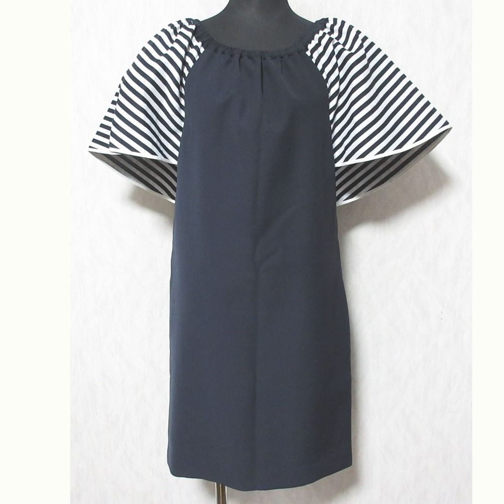 【美品】BORDERS AT BALCONY白 チュニック 38 BORDERS at BALCONY ペプラム チュニック 38 フリル - トップス