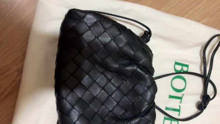 ギャザーバッグ ブラック
