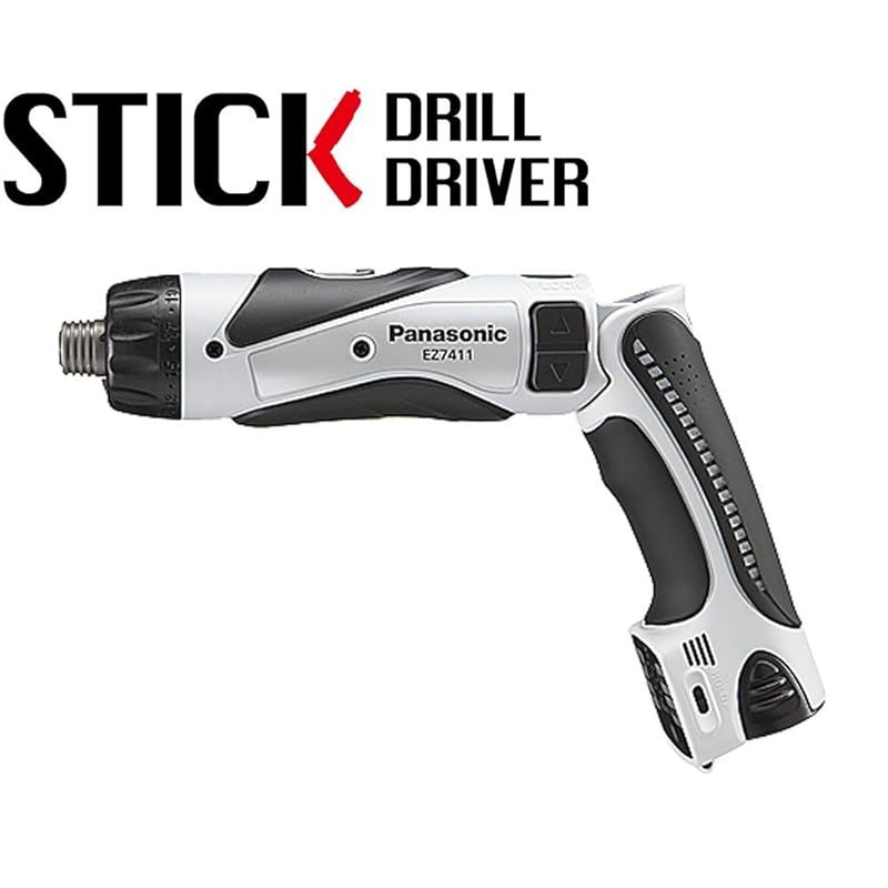パナソニック 充電スティックドリルドライバー 3.6V グレー 電池パック×1個 ケース別売 電動工具 充電式 ストレート型 ピストル型 ホールドスイッチ カウント記憶機能 オートストップ機能 クラッチ固定カバー ドライバービット LEDライト 段付13m 0