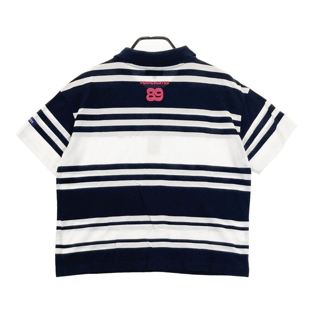 PEARLY GATES ボーダーポロシャツ サイズ1 サイズ：1 PEARLY GATES パーリーゲイツ 半袖ポロシャツ ボーダー柄