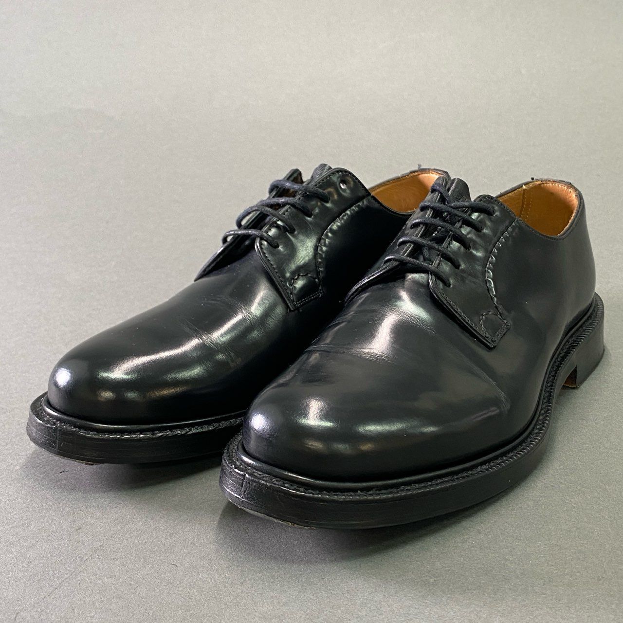 4f23 Church s チャーチ SHANNON シャノン レースアップシューズ UK6.5 ブラック レザー LAST103 ビジネス オフィス 英国製