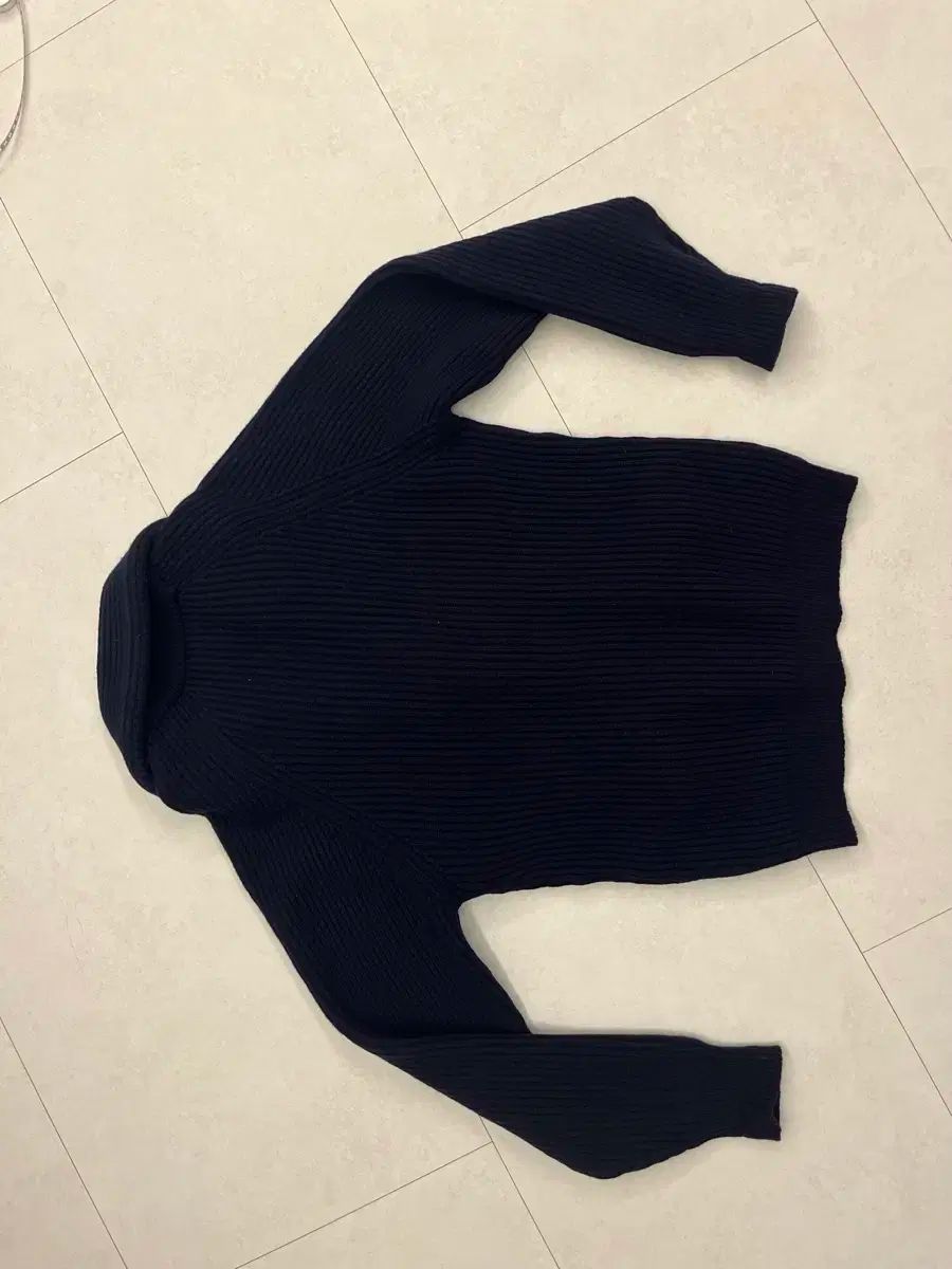 ウィリアム・ロッキー ショールカラー ネイビー カーディガン 38