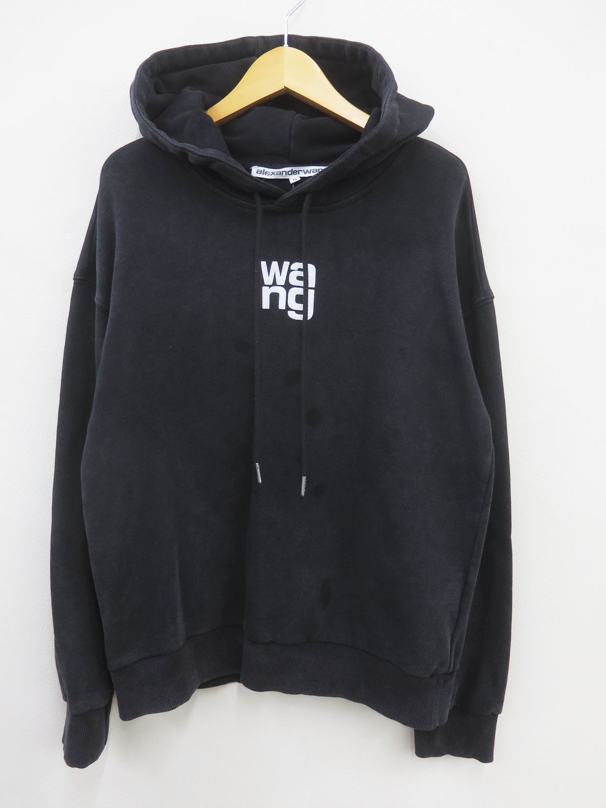 alexanderwang アレキサンダーワン ウォッシュド パフロゴ パーカー M