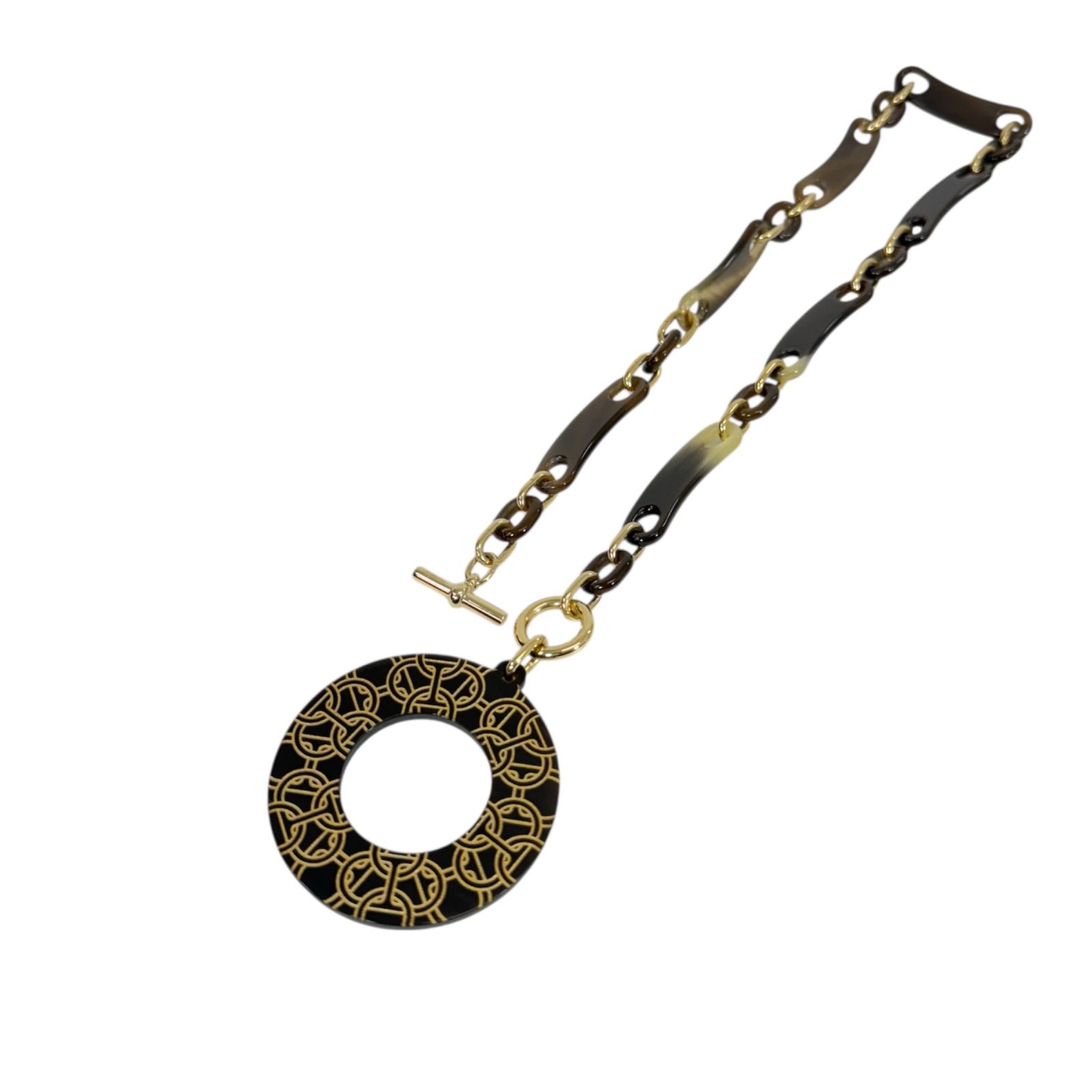 HERMES MM シェーヌダンクル　バッファローホーン　未使用品 HERMES 【新品未使用】エルメス シェーヌダンクル シュルメールPM