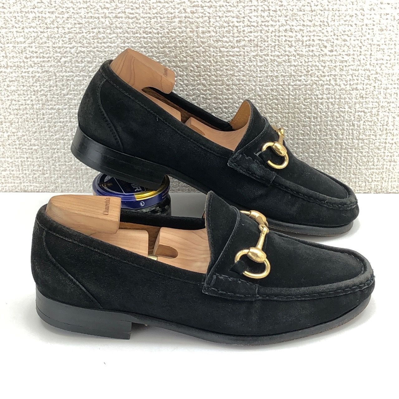 ダニエルレポリ ビットローファー GUCCI ブラック レザー ローファー 