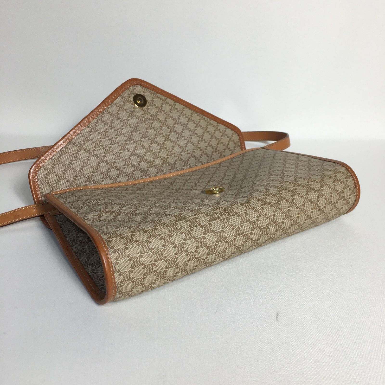 2503-193｜美品｜セリーヌ ショルダーバッグ ブラウン マカダム柄 CELINE - 2503-193｜美品｜セリーヌ ショルダーバッグ ブラウン