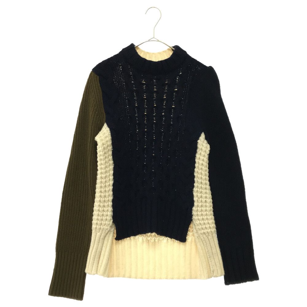 Sacai (サカイ) 21AW MELANGE KNIT PULLOVER 21-05866 メランジェ 