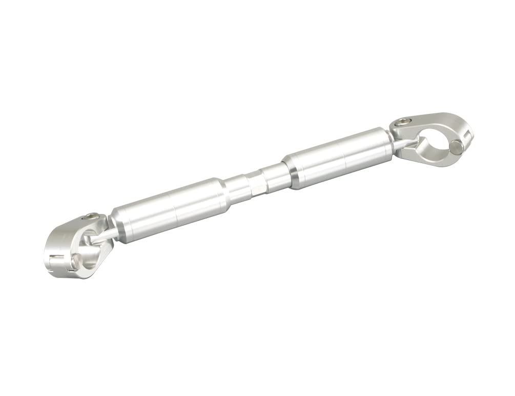 キタコ KITACO ハンドルブレース シルバー 長さ調整 約175mm~225mm φ22.2ハンドル用 モンキー125 CT125ハンターカブ グロム等 619-9010060