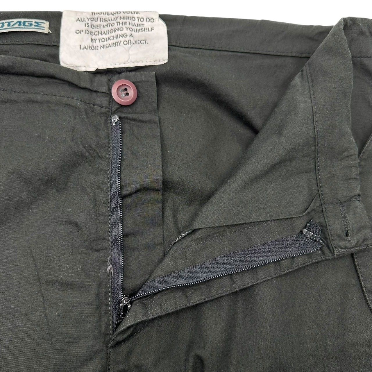 00s SABOTAGE ギミック テック パラシュート パンツ y2k SABOTAGE(サボタージュ) 00's Gimmick Tech Parachute Pants