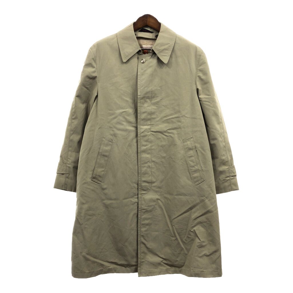 80年代 BARACUTA バラクータ ステンカラーコート ベージュ (メンズ 40 L) 中古 古着 Q5924