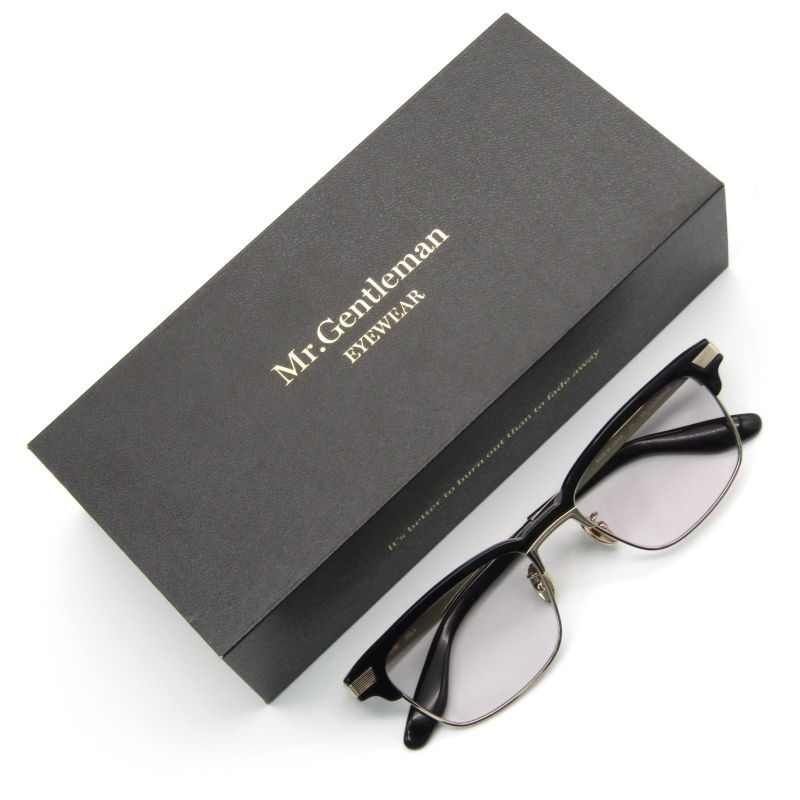 美品 Mr.Gentleman ミスタージェントルマン サングラス KEVIN ケヴィン ブロウ 日本製 A ゴールド/ブラック 50018601
