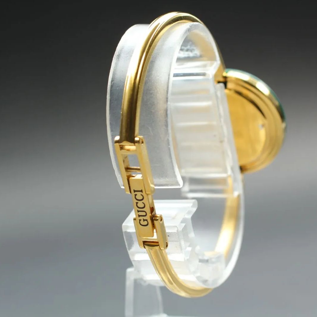 181【美品】GUCCI Change Bezel Sherry Line 11/12.2 White Dial
