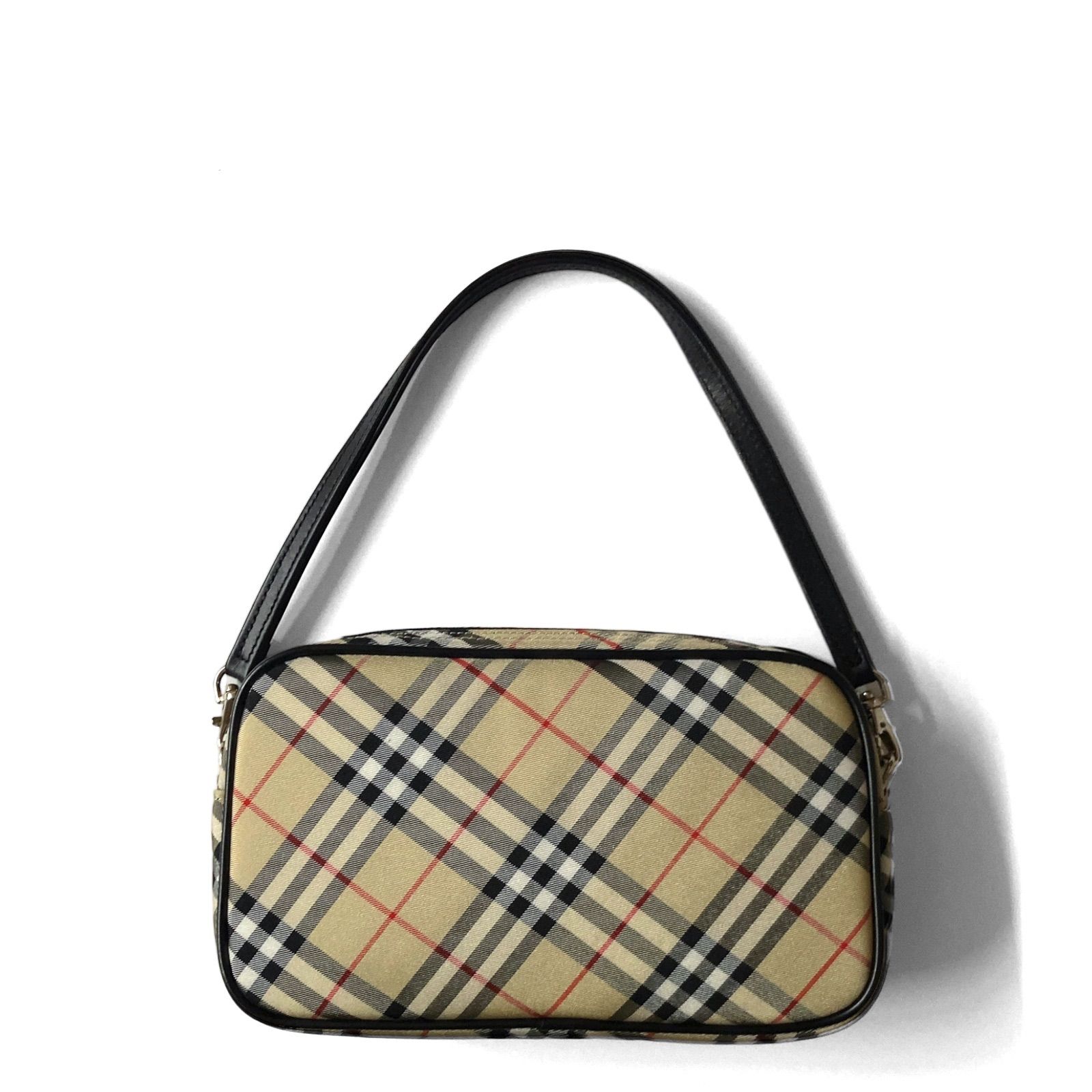 バーバリーブルーレーベル⭐︎ハンドバッグ レザー×ナイロン BURBERRY BLUE LABEL/バーバリーブルーレーベル】 ハンドバッグ