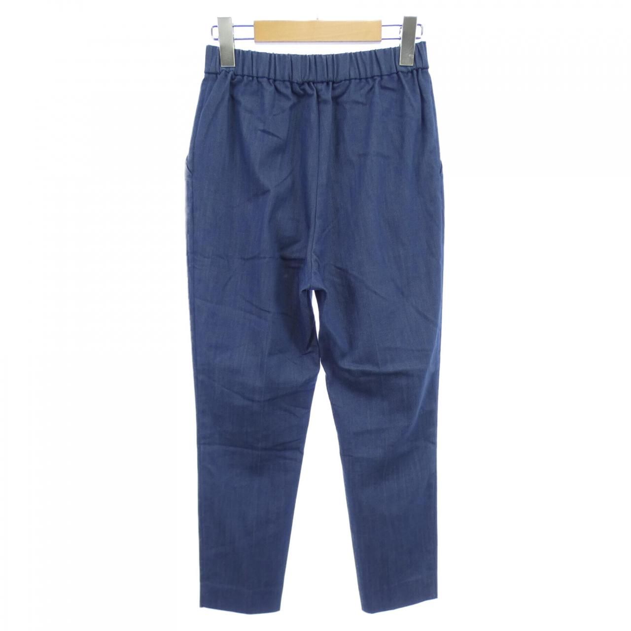 ヨリ yori ぬくぬくフロントスリットレギパン パンツ 38 ネイビー ヨリ yori ぬくぬくフロントスリットレギパン パンツ 38