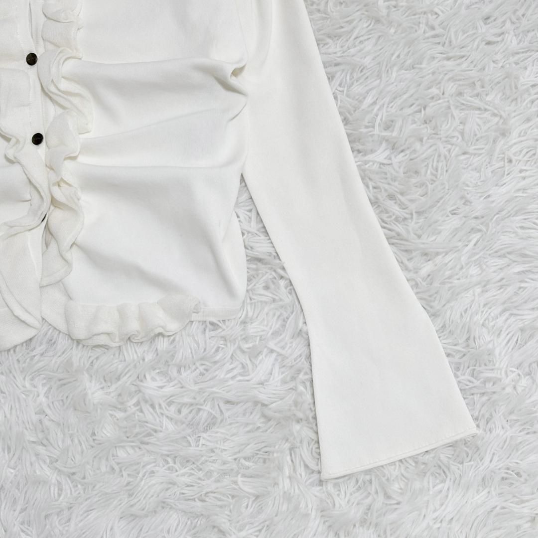 フリルギャザー カーディガン