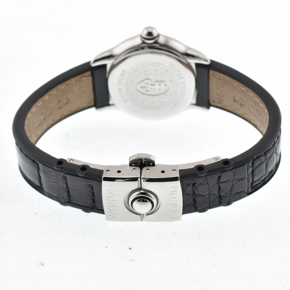コルム CORUM 101.150.20 バブル SS/レザー クォーツ レディース