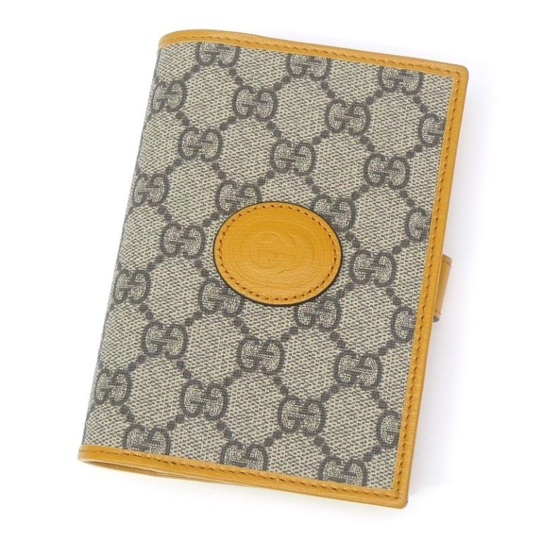 グッチ GUCCI パスポートケース GGスプリーム インターロッキング