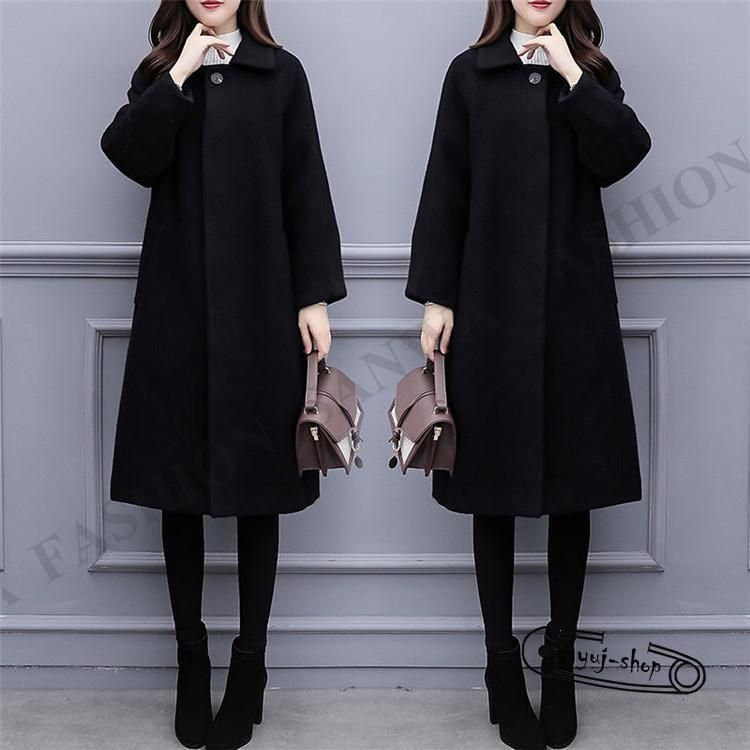 ロング丈ラシャコート 厚手オーバー