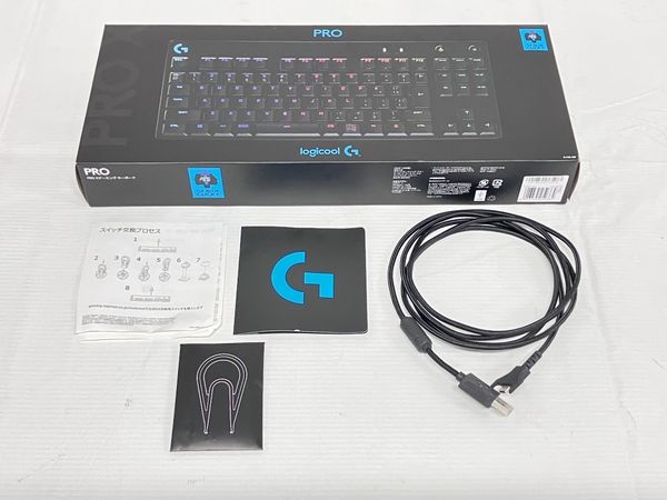 値下げ　美品　logicool PRO YU0037 ゲーミングキーボード logicool G PRO X G-PKB-002 YU0037 ロジクール ゲーミング