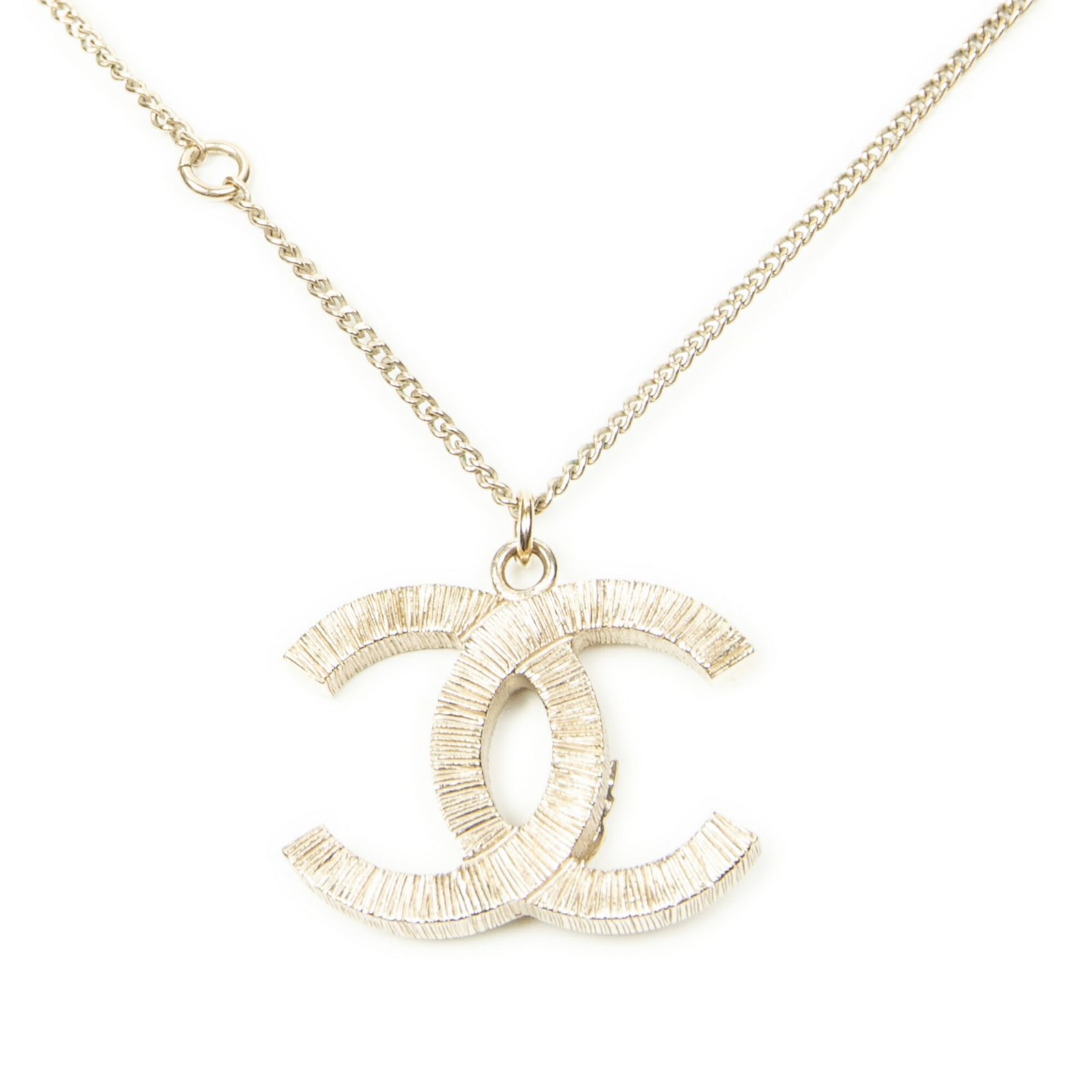 CHANEL シャネルCCパールフェザー ペンダント ネックレス金金メッキA NEXPOTALLINN_EU