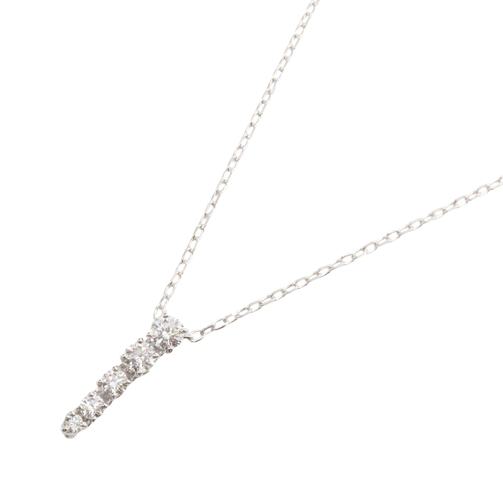 MIKIMOTO ミキモト ダイヤモンド ネックレス 4PD ネックレス