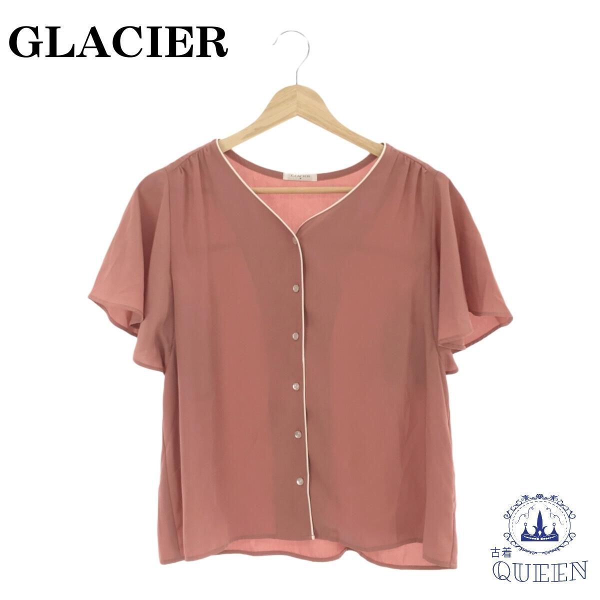 ☆美品☆ GLACIER グラシア トップス シャツ ブラウス 半袖 Vネック