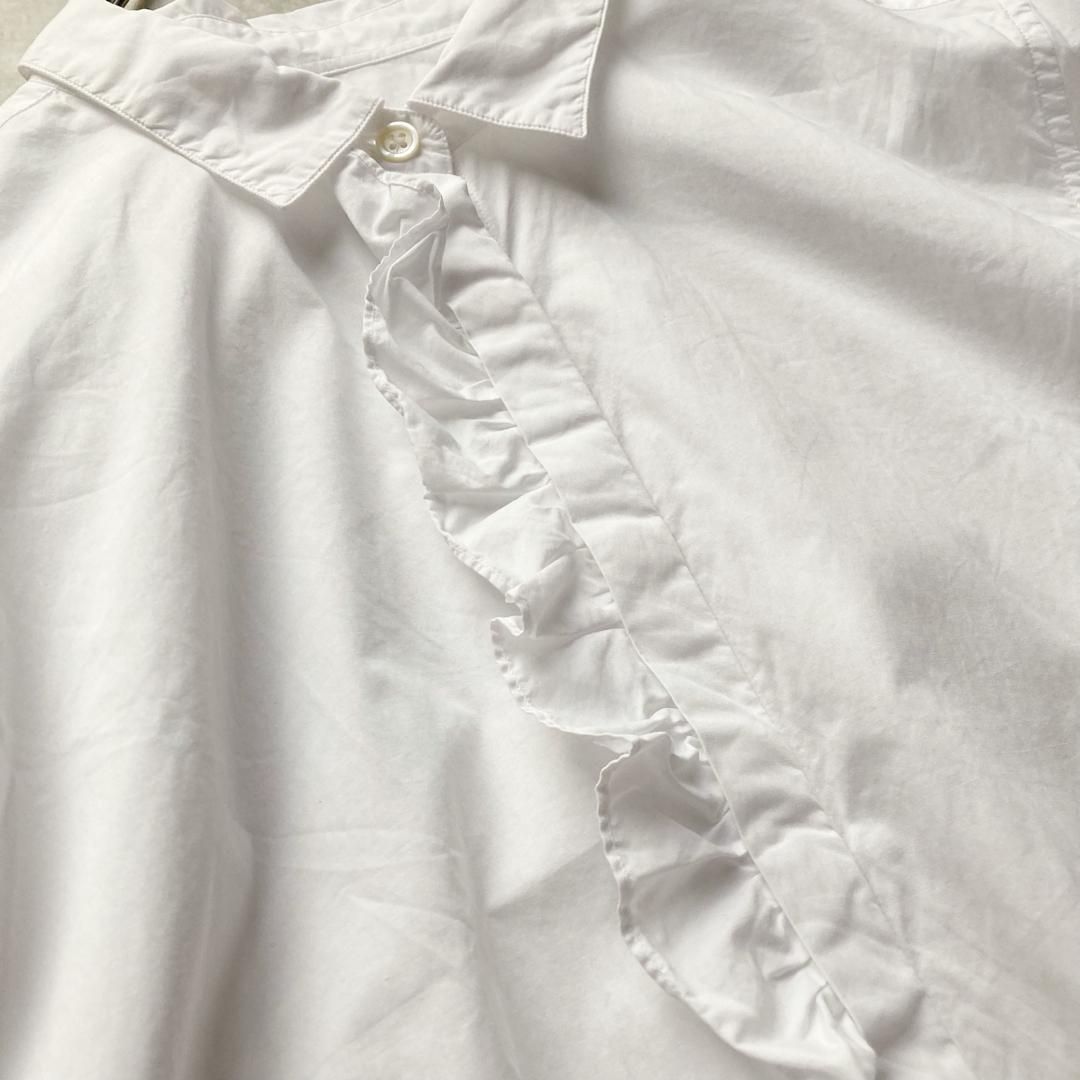 美品 MARGARET HOWELL マーガレットハウエル 長袖シャツ フリル