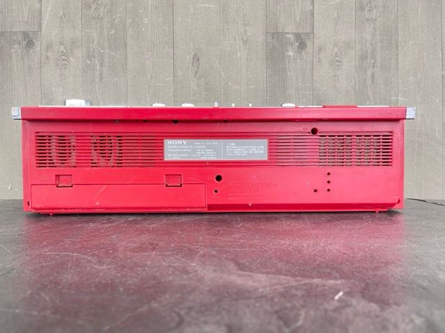 【ジャンク品】SONY 赤 ラジカセ Yahoo!オークション -「sonyラジカセ赤」の落札相場・落札価格