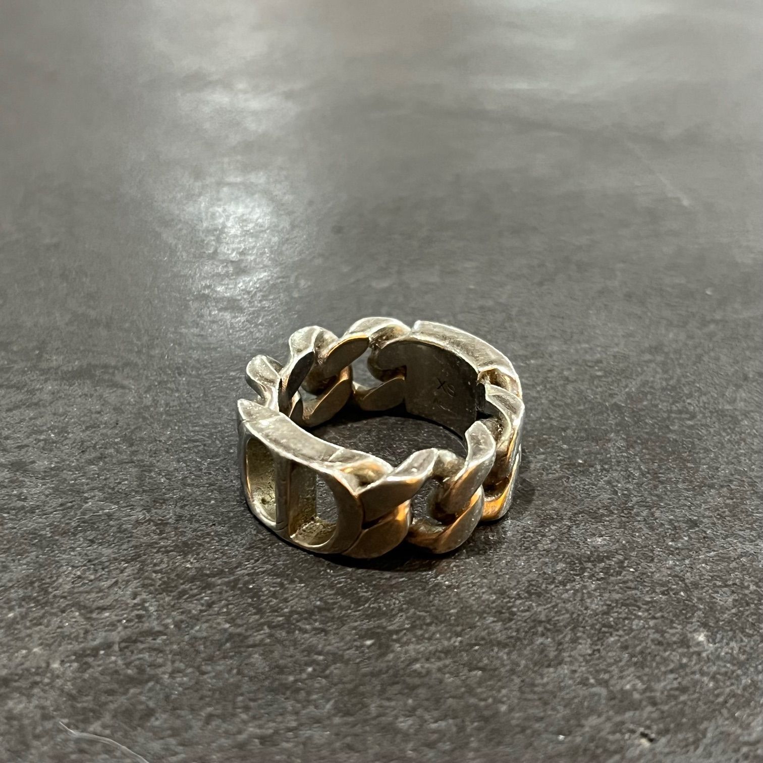 Dior チェーン アイコンリング 指輪 ディオール シルバー 約15.5号XS