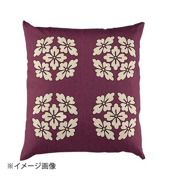 【新品】綿 座布団IT よつ葉202 赤 550×510 セット