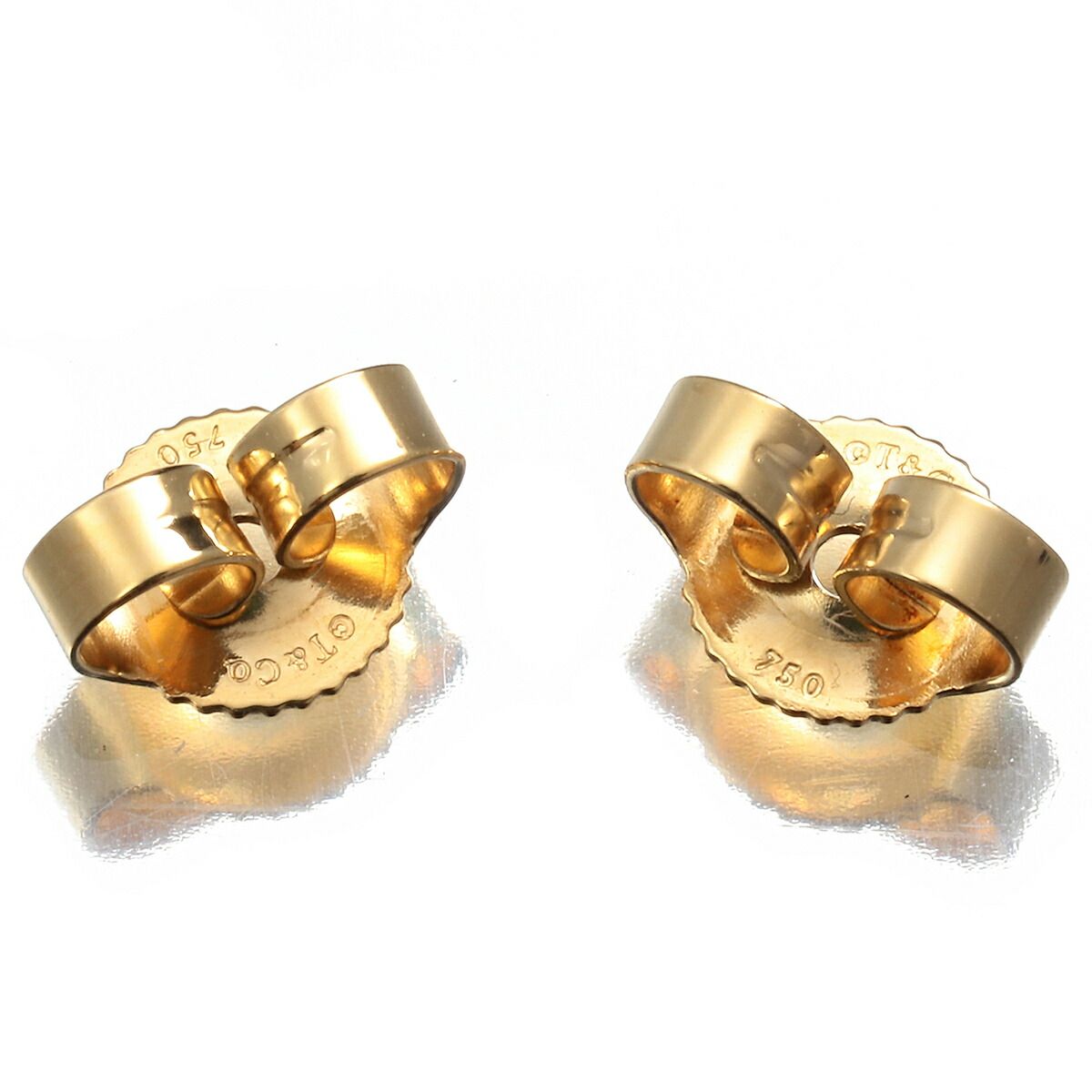 ティファニー ダブルドロップハート ネックレス K18 TIFFANY&Co. 中古