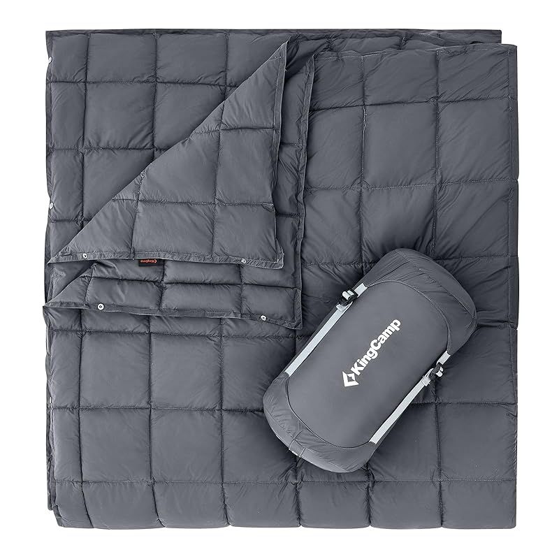 【新着商品】KingCamp ブランケット キャンプ マルチブランケット ひざ掛け 防寒 耐久 軽量 コンパクト 撥水加工 丸洗い可 収納ケース付き アウトドア テント泊用 登山 キャンプ 車中泊 オフイ