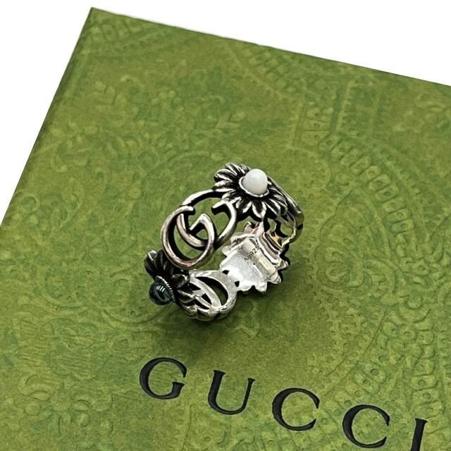 【週末限定価格】GUCCI シルバー ダブルGリング 12号 グッチ シルバージュエリーダブルG リング | GUCCI公式