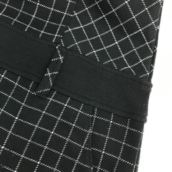 FILA GOLF フィラゴルフ 半袖ワンピース 格子チェック柄 ブラック系 M
