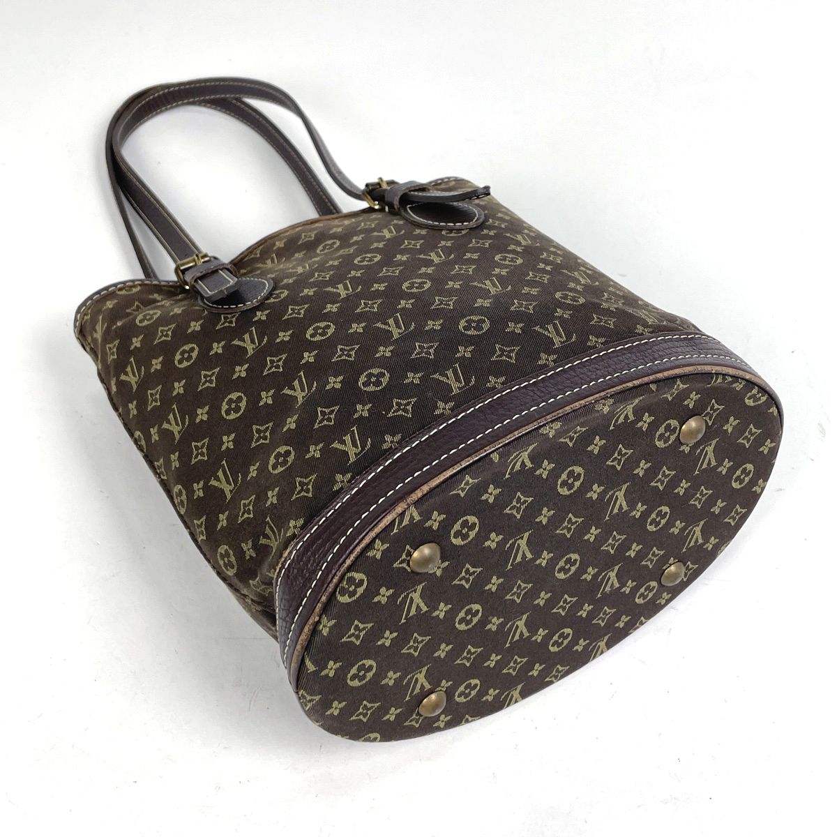 ルイ ヴィトン Louis Vuitton バケット PM ショルダーバッグ バケツ型 トートバッグ モノグラムミニラン エベヌ ブラウン M95226 レディース