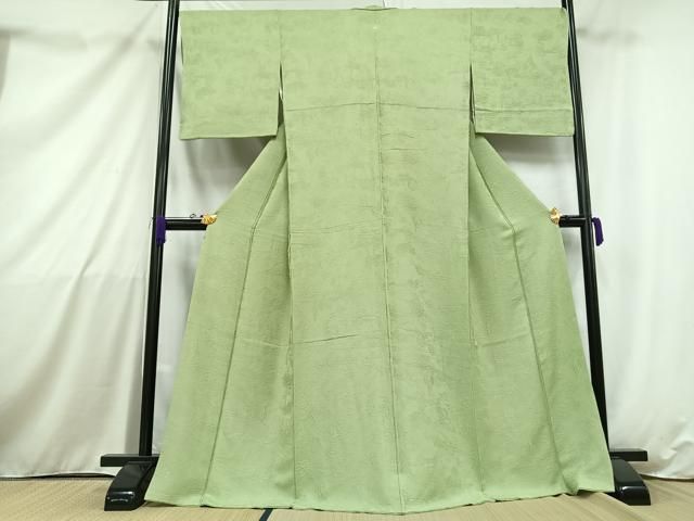 平和屋着物＊夏物 色無地 縦絽 薄色 正絹 逸品 AAAZ0415jd 平和屋
