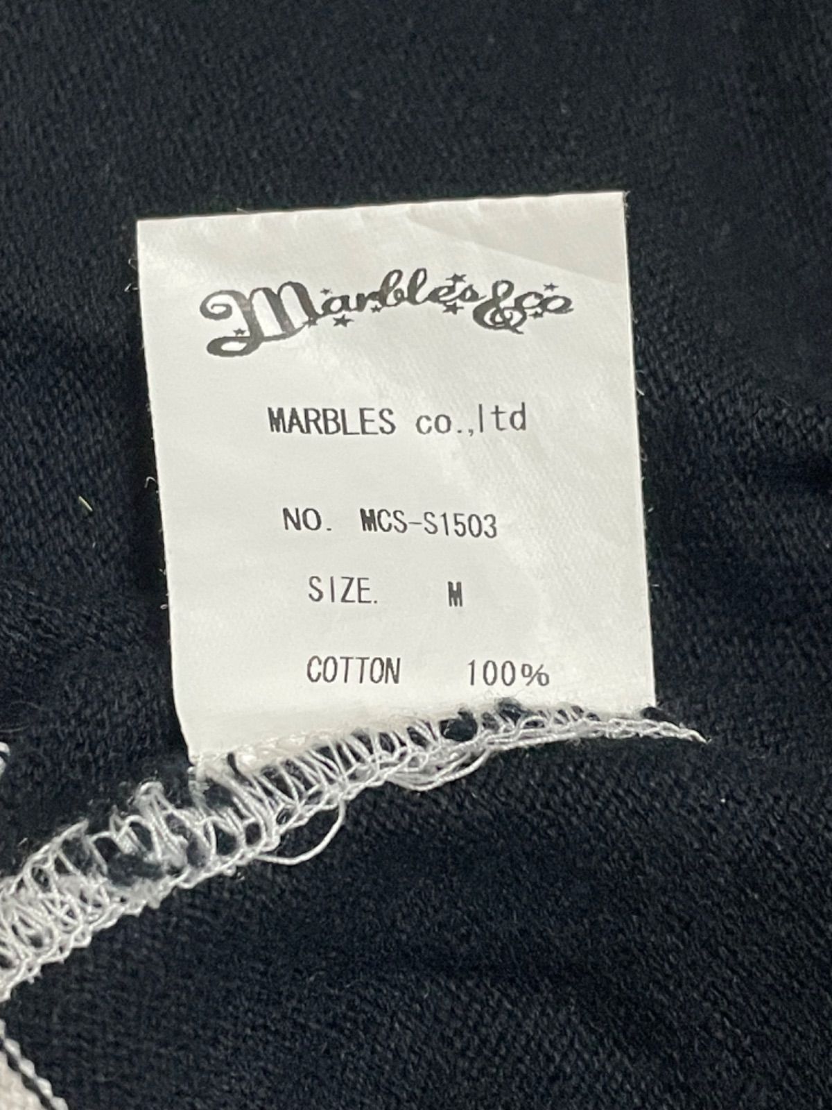 Marbles マーブルズ ボーダー 人気Tシャツ・ホワイト×ブラック TMT 