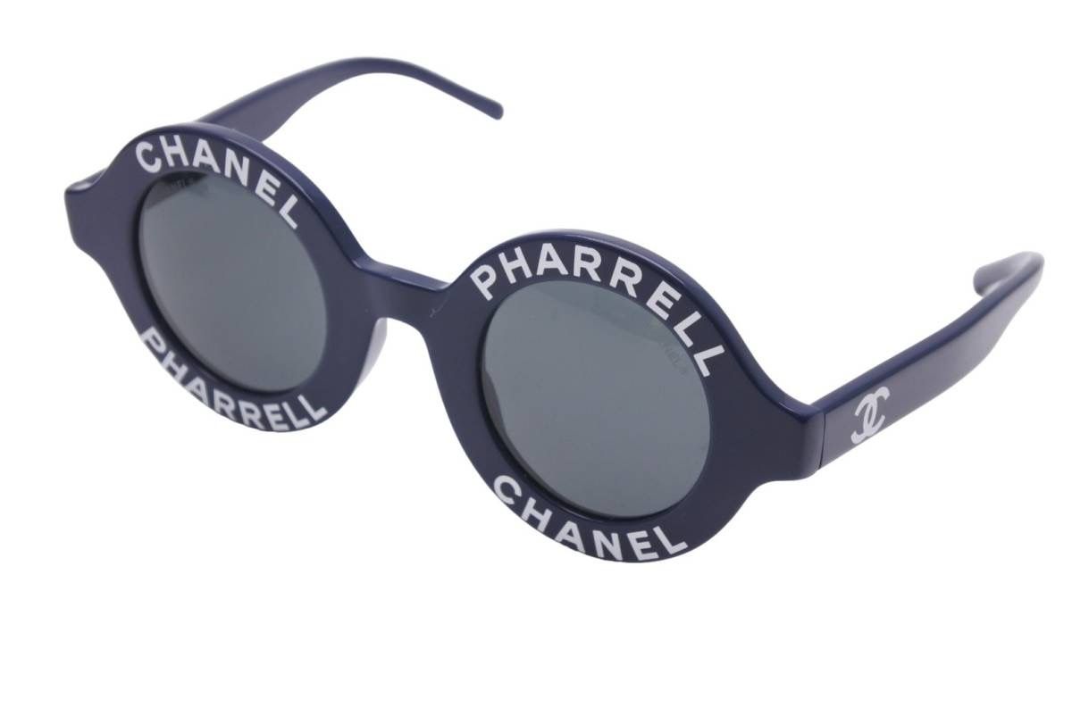 シャネル サングラス 71314A 極美品 CHANEL×PHARRELL シャネル×ファレル サングラス ネイビー