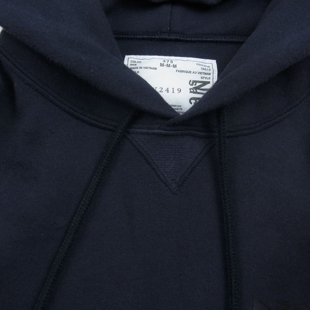Sacai サカイ 20AW CW2419-475 NRG HOODY MA-1 ドッキング パーカー